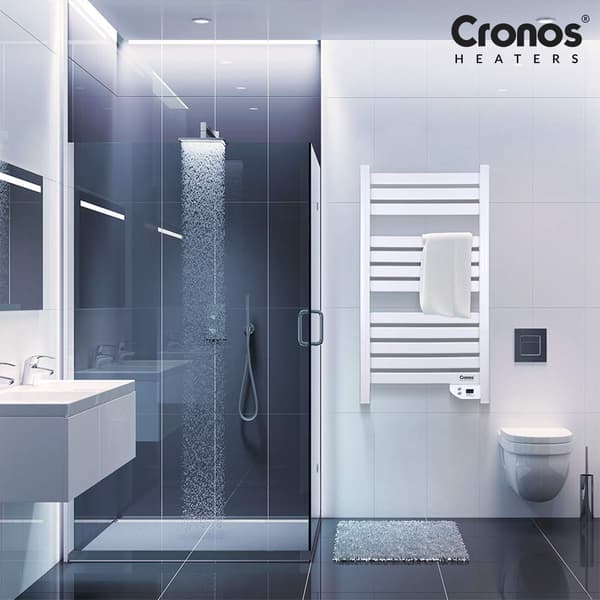 Cronos TW-500 Elektrisk Badrumsradiator Vit