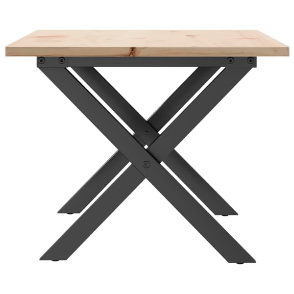 vidaXL sofabord med X-formede ben, 80x50x40 cm