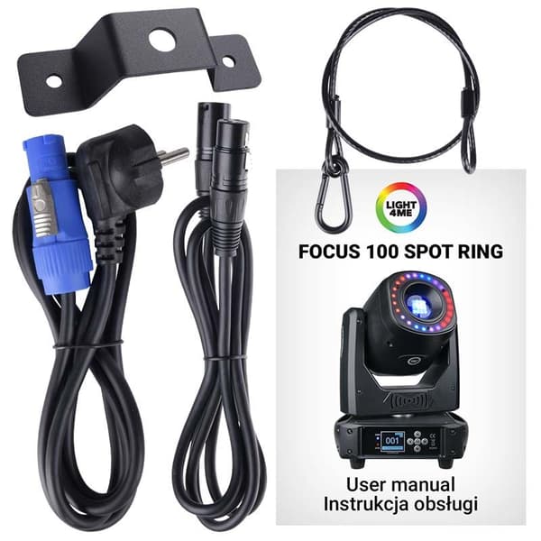 LIGHT4ME FOCUS 100 SPOT RING rörlig huvud LED scenbelysning