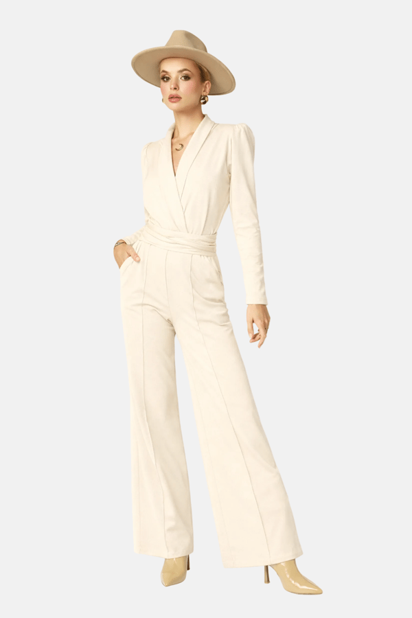 Burning Love - cremefärgad M jumpsuit