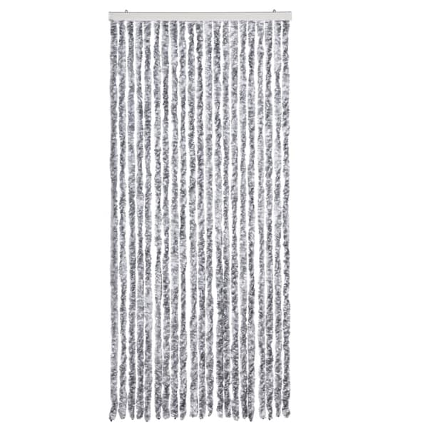 vidaXL Flugnät grått och vitt 90x220 cm chenille