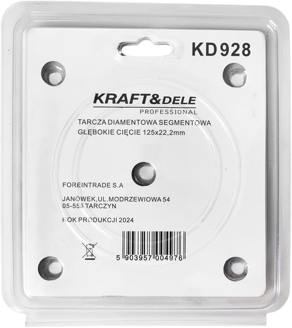 Segmenterad diamantskiva 125x22,23mm KD928