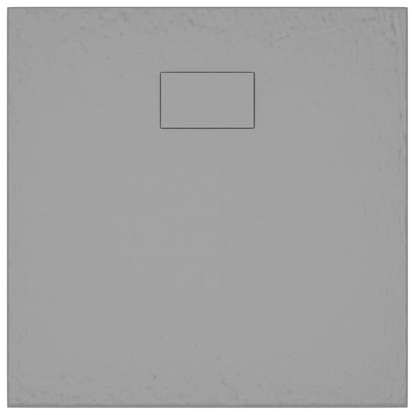 vidaXL Duschkar, SMC, grå, 80 x 80 cm