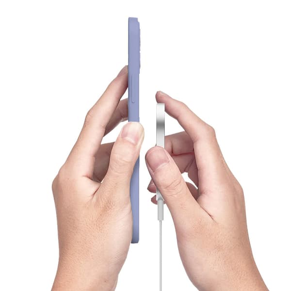 Silikon Mag-skal till iPhone 14 Plus, Lila