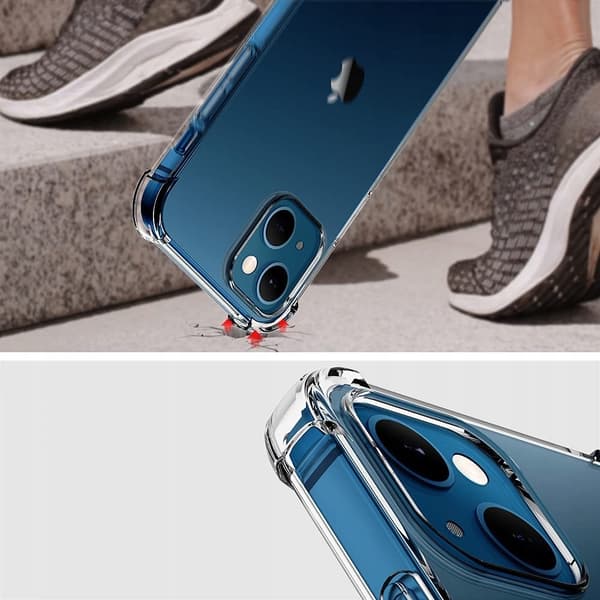 ETUI til IPHONE 13 MINI STØDMIDDELFRI GUMMI + GLAS