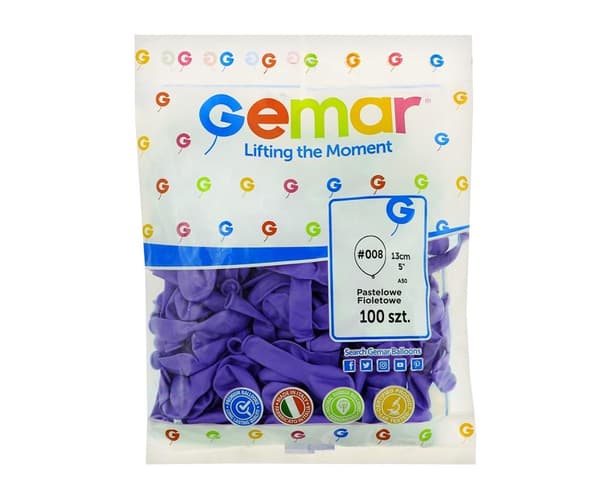 Pastellin violetit ilmapallot 100 kpl