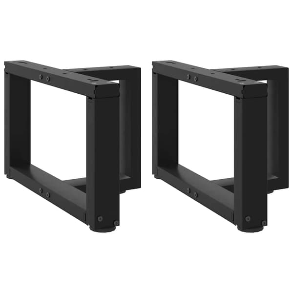 vidaXL T-formede sofabordsben 2 stk. sort