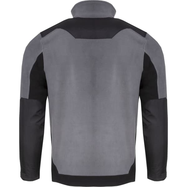 FLEECE SWEATSHIRT MED FORSTÆRKNINGER, GRÅ-SORT, "L", CE, LAHTI