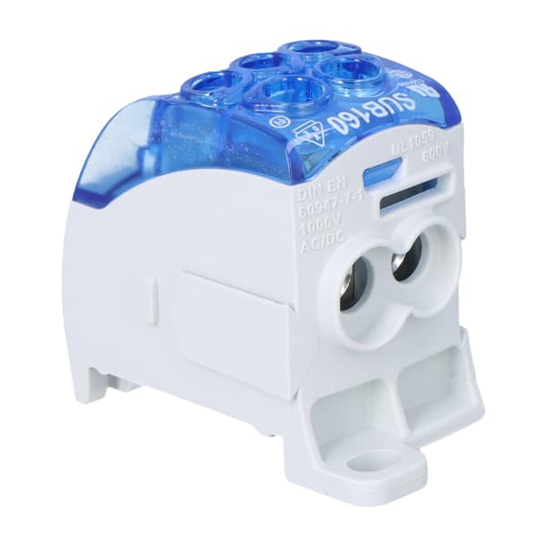 Universal fordelerblok SUB 160 Al/Cu 82040 simblok, blå