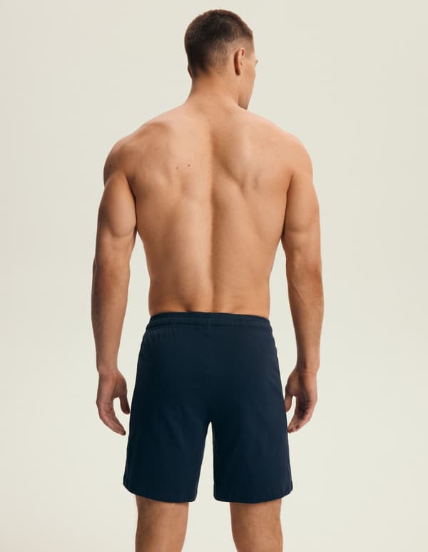 Mode Henderson Herrpyjamasshorts 2-pack | Marinblå, Blå L