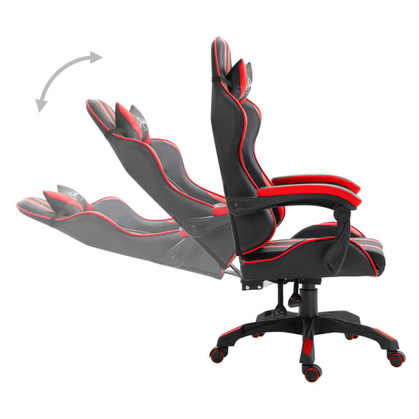 vidaXL Gamingstol, Röd, Konstläder