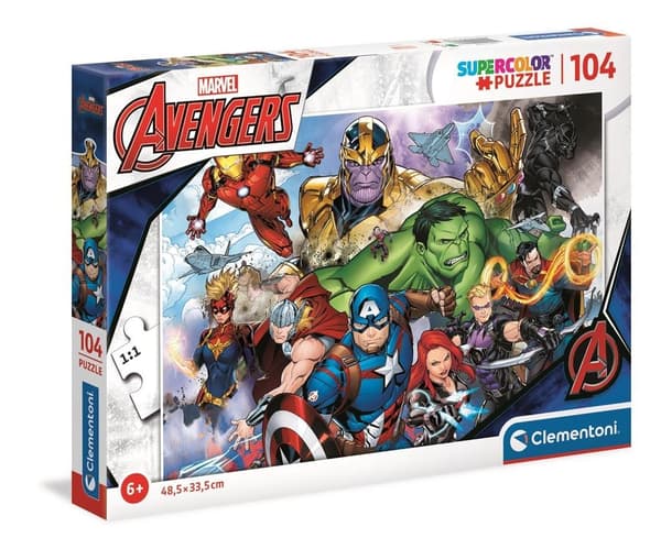 Pussel 104 Superfärgade Avengers