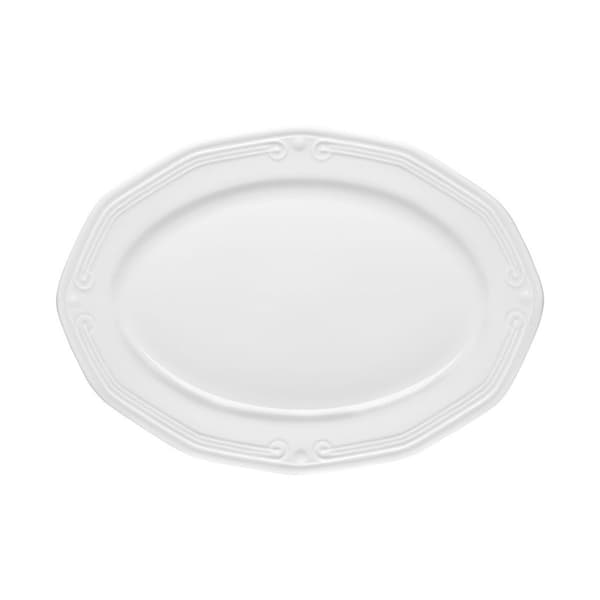 Vitt porslinsfat 25 cm Athenee