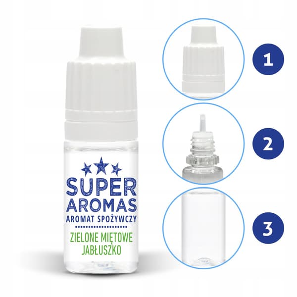 Superaromas Grøn Mint Æble Aroma 10ml