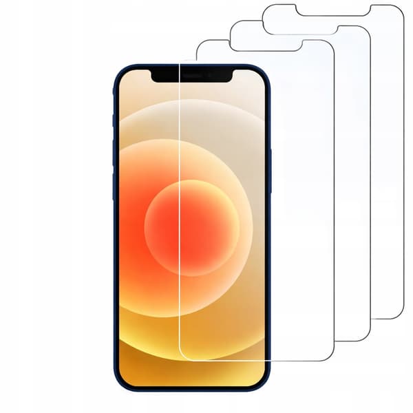 Hærdet glas til iPhone 12 / 12 Pro 6,1" 9H sæt med 3