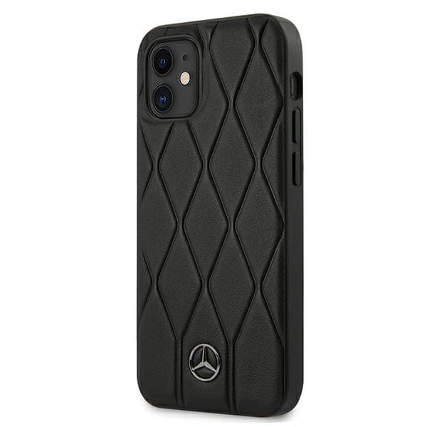 Mercedes Wave Line cover til iPhone 12 mini, sort
