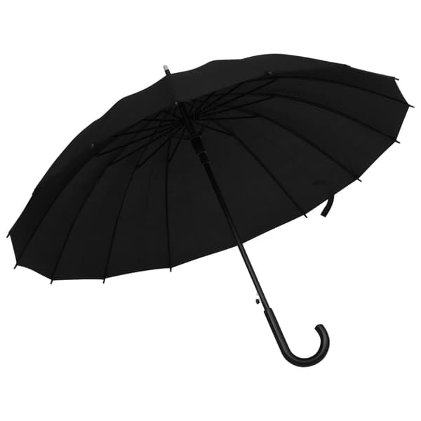 vidaXL automatisk paraply, sort, 105 cm