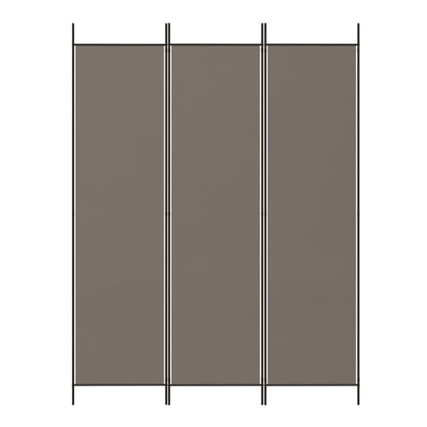 vidaXL 3-panelsskärm, antracit, 150x220 cm, tyg