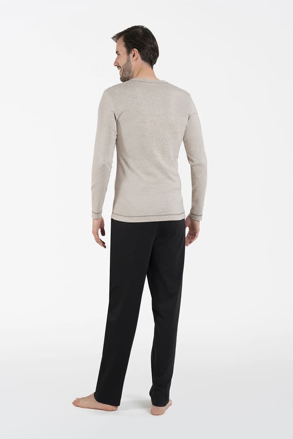 Zermat herrpyjamas långärmad, långbyxor XL