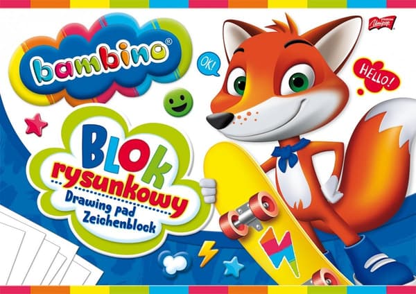 BAMBINO piirustuslehtiö. A4. 20 arkkia.