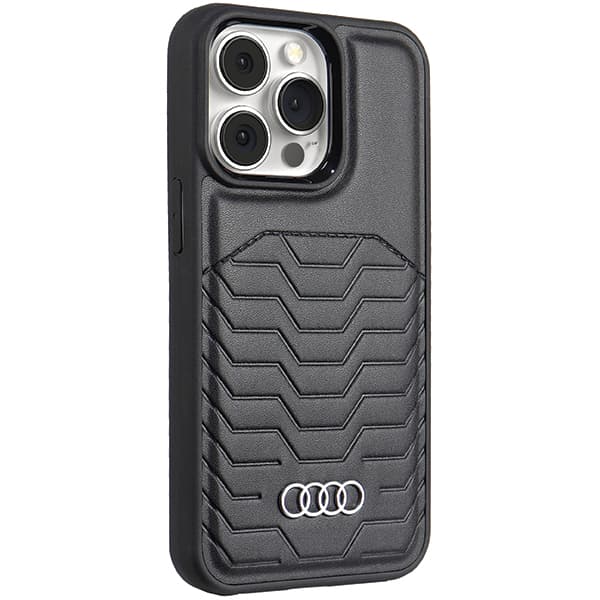 Audi MagSafe-etui i kunstlæder til iPhone 13 Pro / 13, sort