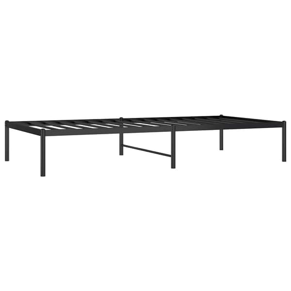 vidaXL metalsengestel sort 90x190 cm