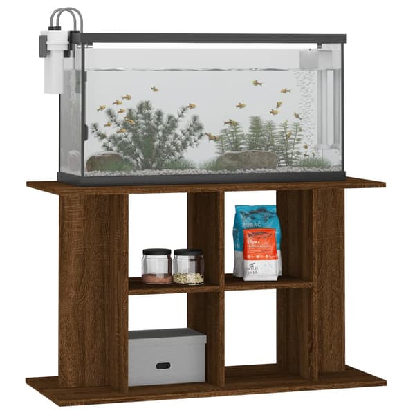 vidaXL akvarieskab brunt egetræ 100x40x60 cm
