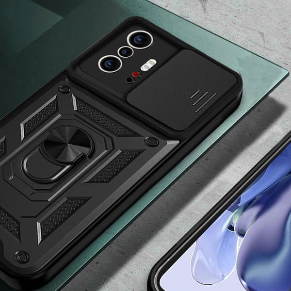 Etui til Xiaomi 11T / 11T Pro, Camshield Slide, sort