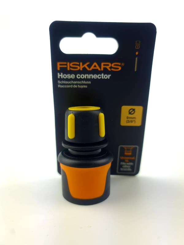 Fiskars snabbkoppling 3/8" 1027071 Anslutning av trädgårdsslang Bevattningssystem Genomströmning Stark