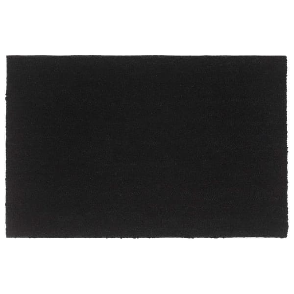 vidaXL dørmåtte, sort, 65x100 cm, kokosfiber, tuftet