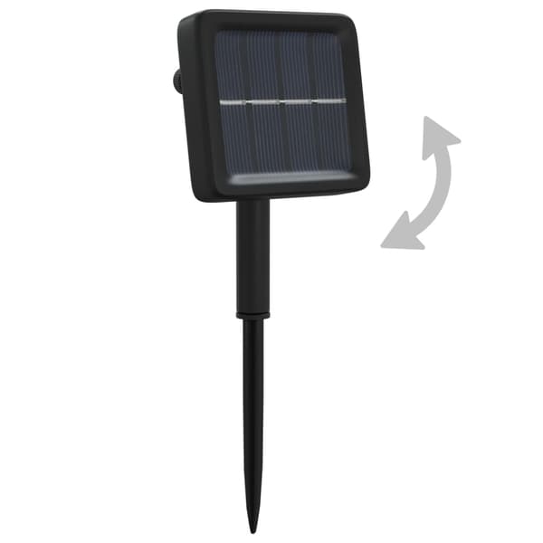 vidaXL Solcellslampor, 2 st, 2x200 LED-lampor, Blå