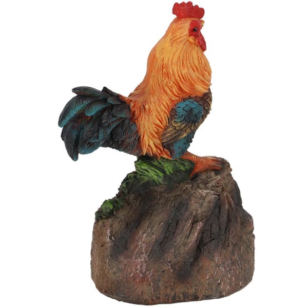 Havefigur af en galende hane