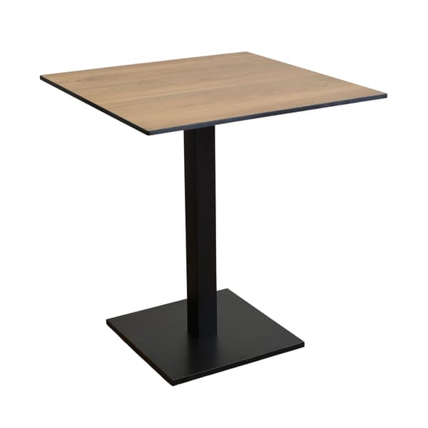 Parveke- ja puutarhapöytä vedenpitävä HPL 12mm 65x65cm Castello Oak