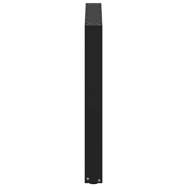 vidaXL sofabordsben, 3 stk., sort, 90x(72-73) cm, stål