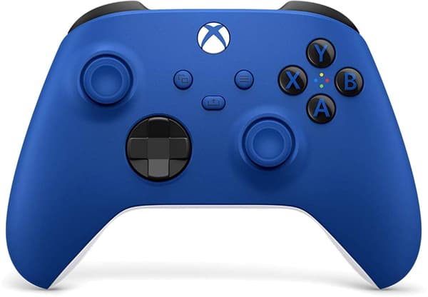 Microsoft Xbox Shock Blue trådlös handkontroll (QAU-00009)