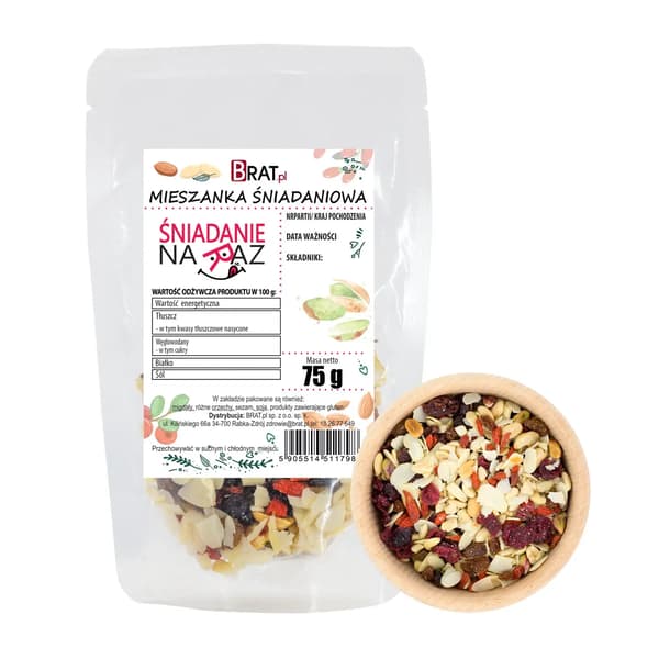 Aamiaissekoitus 75 g