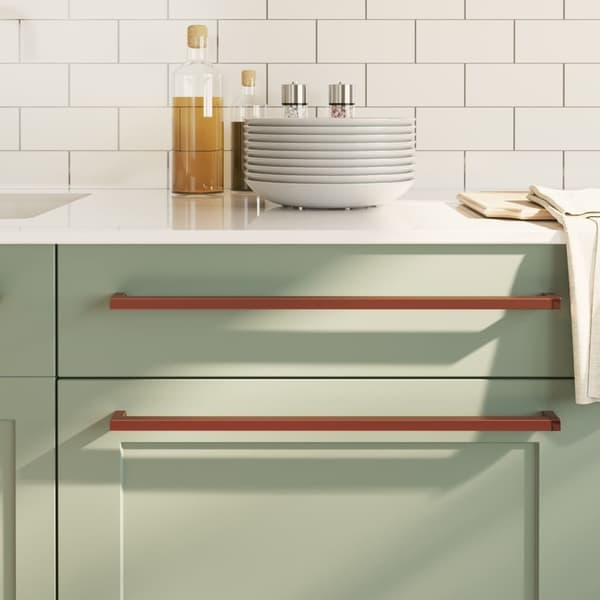 vidaXL skabsgreb 20 stk. bronze 480 mm rustfrit stål