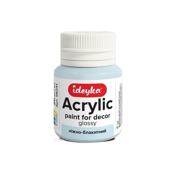 Delikat blå akrylmaling 20ml