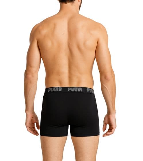 Puma Herr Basic Boxer 2-pack svartgrå [521015001 691] rM