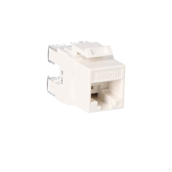 Simon Connect RJ45 Cat 5e UTP-stik, hvid