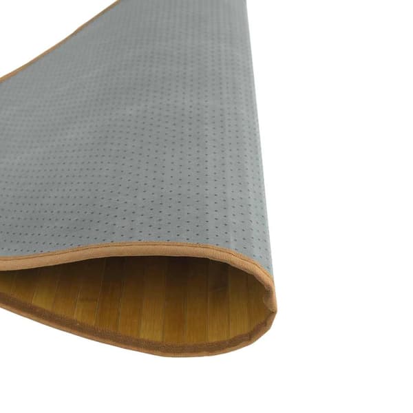 vidaXL Rund matta, naturlig, 80 cm, bambu