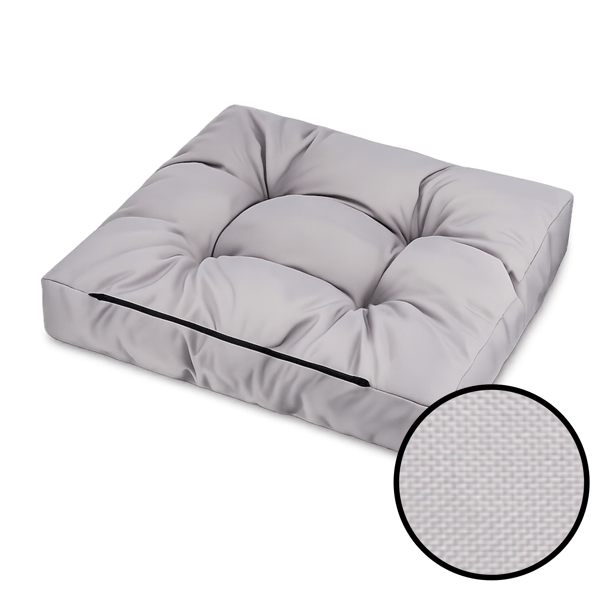 Modulaarinen rottinkityynysetti, 2 x istuin 60x60cm + 2 x selkänoja 60x40cm, harmaa
