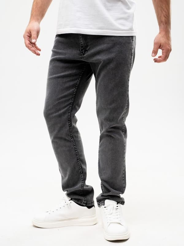 Mörkgrå herrjeans UrbanCity med ficklogotyp 32
