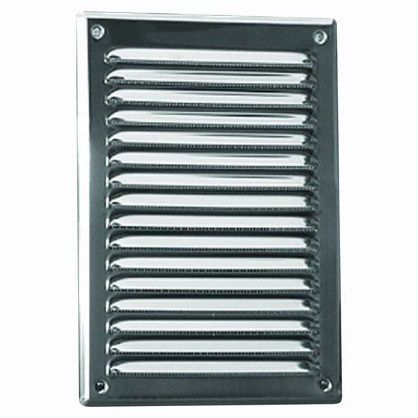 Ventilationsdæksel med net 177x249mm forkromet WPF909CHR