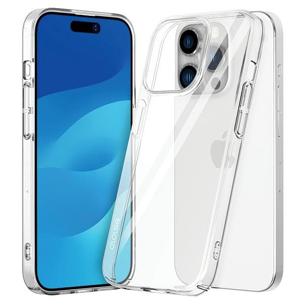Araree Nukin -kotelo iPhone 15 Prolle, läpinäkyvä