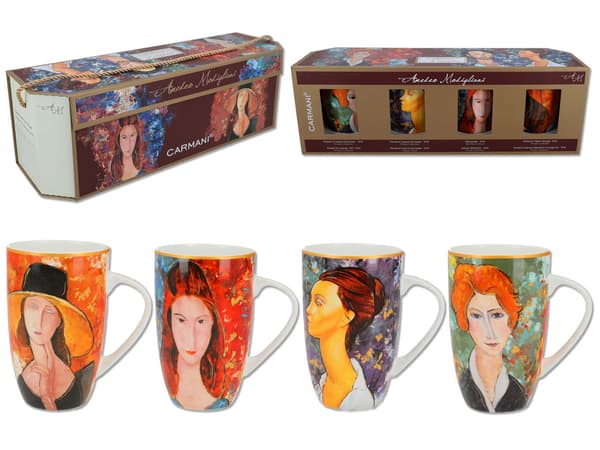 4 kupin setti - A. Modigliani (CARMANI)