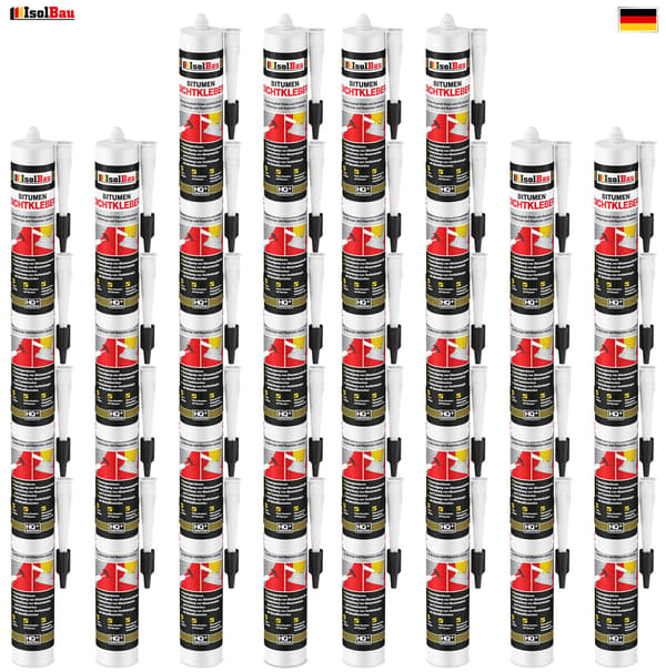 IsolBau Bitumen Klæbemiddel og Tætningsmiddel Bitumenkleber 36 x 300ml