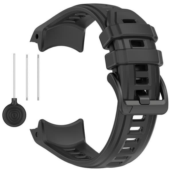 Silikoniranneke Garmin Instinct 3 -kellolle (45 mm), musta