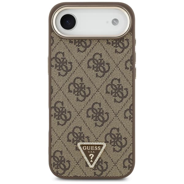 Guess 4G Triangle Logo MagSafe-etui til iPhone Air brun guld