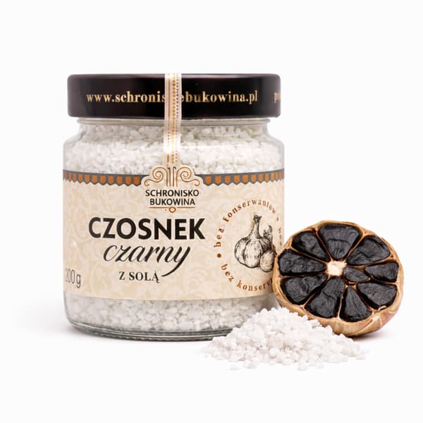 Schronisko Bukowina sort hvidløg med salt 180 g